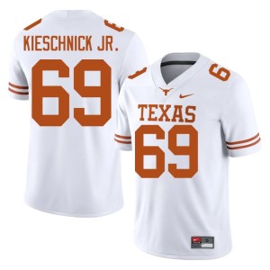 Brooks Kieschnick Jr. Game #69 UT Austin College Football Mens White Jersey 277552-524