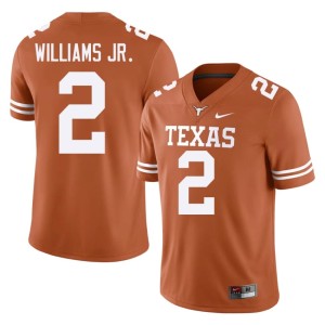 Derek Williams Jr. College Football Orange Limited #2 Texas Athletics Men Jerseys 756922-358