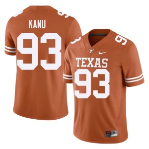 Hero Kanu University of Texas Official Orange College Football Mens #93 Jersey 410868-295