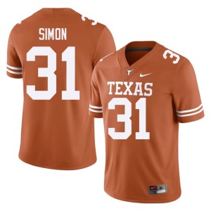 James Simon College Football UT Mens Orange #31 High School Jersey 877406-197