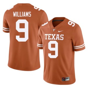 Jonah Williams #9 Orange Player Mens College Football University of Texas Jersey 319426-622