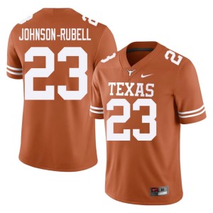 Jordon Johnson-Rubell Limited Mens #23 Orange College Football Horns Jersey 132625-556