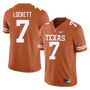 Kaliq Lockett Orange College Football Embroidery Mens Burnt Orange #7 Jerseys 278058-552