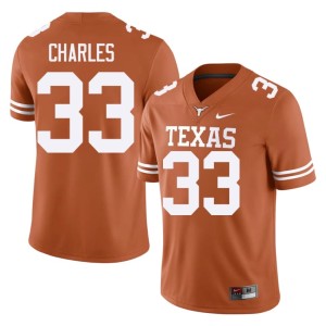 Myron Charles Orange College Football Official Men's #33 Texas Longhorns Jersey 821482-126