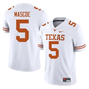 Bo Mascoe Texas Longhorns #5 White College Football 2026 Men Jerseys 311350-784
