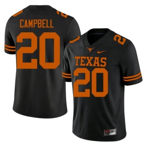 Earl Campbell Black #20 Men University of Texas Alumni College Football Jersey 729045-888