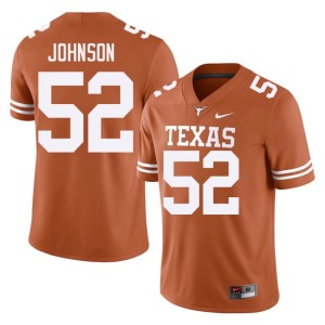 James Johnson Men's University of Texas Longhorns Game #52 Orange College Football Jersey 699617-662