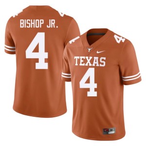 Jermaine Bishop Jr. Orange #4 Men's Embroidery University of Texas College Football Jerseys 141493-828