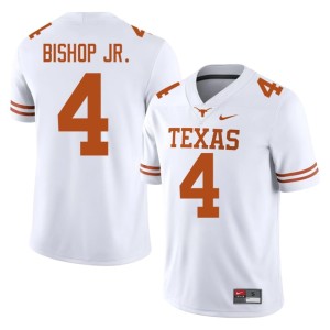 Jermaine Bishop Jr. College Football White University of Texas 2026 #4 Men's Jerseys 767876-353