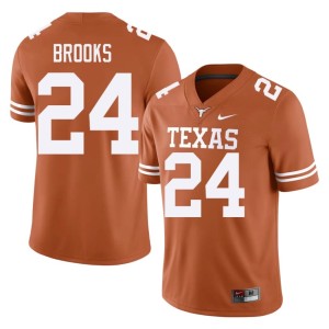 Jonathon Brooks High School #24 Longhorns Orange College Football Men Jersey 946077-807