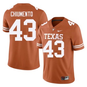 Mac Chiumento Orange Texas #43 Mens College Football Limited Jerseys 658520-916