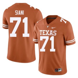 Melvin Siani Orange #71 Stitched College Football Texas Men's Jersey 369332-238