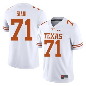 Melvin Siani Embroidery #71 College Football White Men Texas Jersey 769765-540
