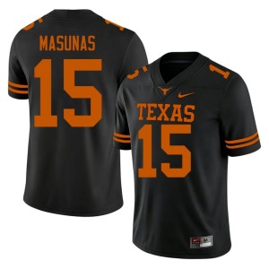 Michael Masunas Lone Star State Reps College Football Limited Mens Black #15 Jerseys 417270-293