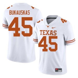 Mikey Bukauskas #45 Men's White Limited College Football UT Jersey 465365-758