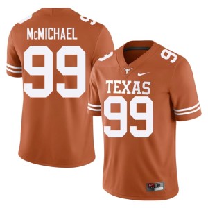 Steve McMichael Orange Mens UT Austin #99 2026-27 College Football Jersey 286831-318