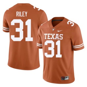 Yaheim Riley Mens #31 University of Texas NCAA Orange College Football Jerseys 667490-164