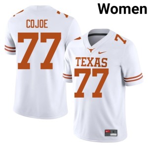 Andre Cojoe Alumni Horns College Football #77 Womens White Jerseys 310117-816