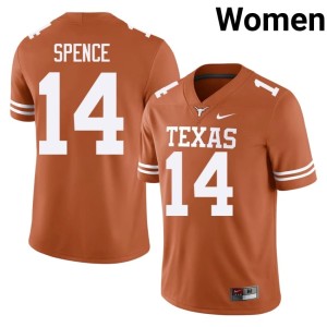 Brad Spence Womens UT College Football High School Orange #14 Jersey 884869-481