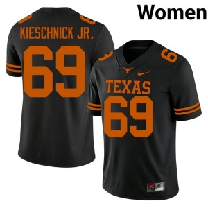 Brooks Kieschnick Jr. Black College Football UT Women's Embroidery #69 Jersey 503699-288
