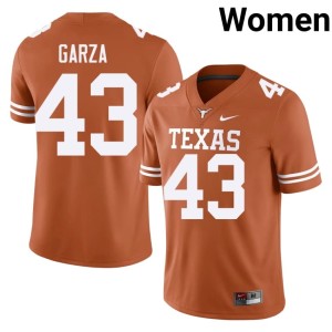 Eric Garza #43 UT College Football NCAA Orange Women Jersey 186512-530