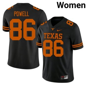 Hudson Powell 2026 #86 UT Black College Football Women Jerseys 925753-518