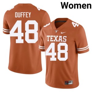 Jackson Duffey Orange 2026-27 UT Austin #48 Women's College Football Jerseys 874439-744