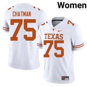 Jaydon Chatman UT Alumni College Football Women #75 White Jerseys 455134-277