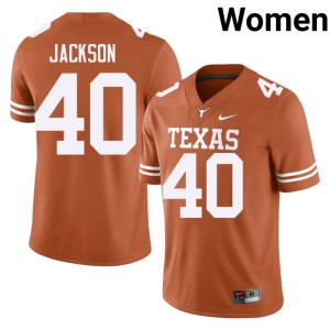 Lance Jackson Women Orange College Football #40 Lone Star State Reps Player Jersey 953831-650