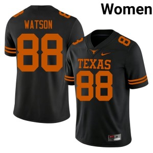 Maraad Watson UT Austin #88 Womens Black College Football Official Jerseys 489452-262