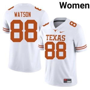Maraad Watson Womens University of Texas #88 College Football White Alumni Jersey 522332-584