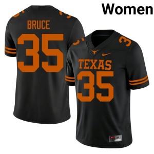 McCoy Bruce Women's Black Alumni Horns #35 College Football Jerseys 382896-151