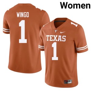 Ryan Wingo 2026-27 College Football Orange Women #1 UT Austin Jersey 444166-131