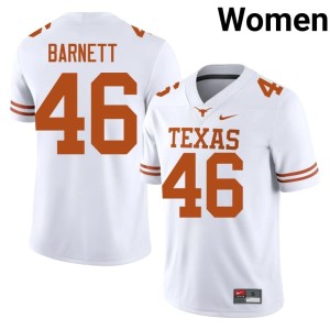 Spencer Barnett Women Limited UT Longhorns White #46 College Football Jersey 180388-589