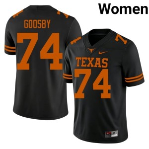 Trevor Goosby 2026-27 Black College Football Texas Longhorns #74 Women's Jersey 937768-245
