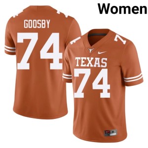 Trevor Goosby #74 Women UT Austin Orange College Football NCAA Jerseys 121321-456