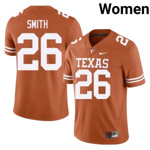 Ty'Anthony Smith UT Austin College Football Orange #26 Replica Womens Jersey 498936-962