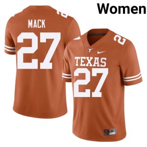 Wardell Mack College Football Womens UT #27 Orange Limited Jersey 684682-535