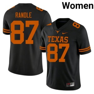 Will Randle Black Women UT Longhorns College Football #87 NCAA Jersey 367930-356