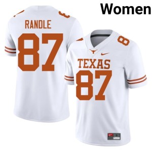 Will Randle College Football Alumni UT Women's White #87 Jersey 235158-935