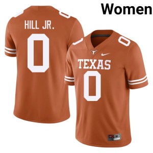 Anthony Hill Jr. #0 College Football Womens University of Texas University Orange Jerseys 280504-267