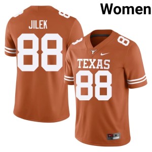 Charlie Jilek UT Longhorns Womens Orange College Football Replica #88 Jersey 919709-860