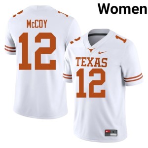 Colt McCoy University of Texas #12 White Womens College Football Player Jersey 491846-234