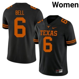 Dia Bell #6 UT Black Women College Football Stitched Jerseys 688633-465