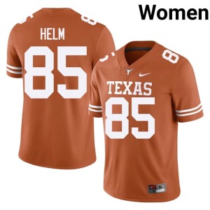Gunnar Helm Women College Football Orange #85 University UT Longhorns Jerseys 678787-764