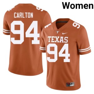 Jamarion Carlton University of Texas Orange Womens Stitched #94 College Football Jerseys 658660-490
