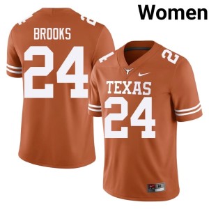 Jonathon Brooks #24 College Football Replica Lone Star State Reps Orange Women Jersey 682744-116