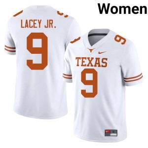 Karle Lacey Jr. Women Lone Star State Reps College Football Player White #9 Jersey 636825-224