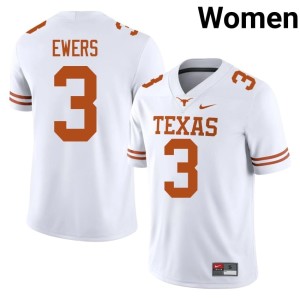 Quinn Ewers #3 Lone Star State Reps Women White Limited College Football Jerseys 266598-520