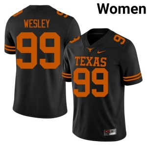 Richard Wesley College Football UT Austin Black Player Women's #99 Jerseys 814755-253